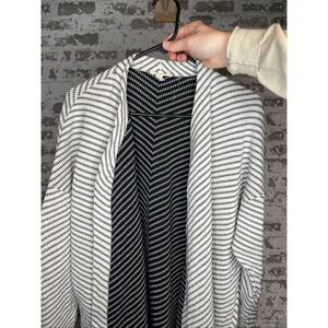 Eileen Fisher | women silk cotton pattern cardigan as is